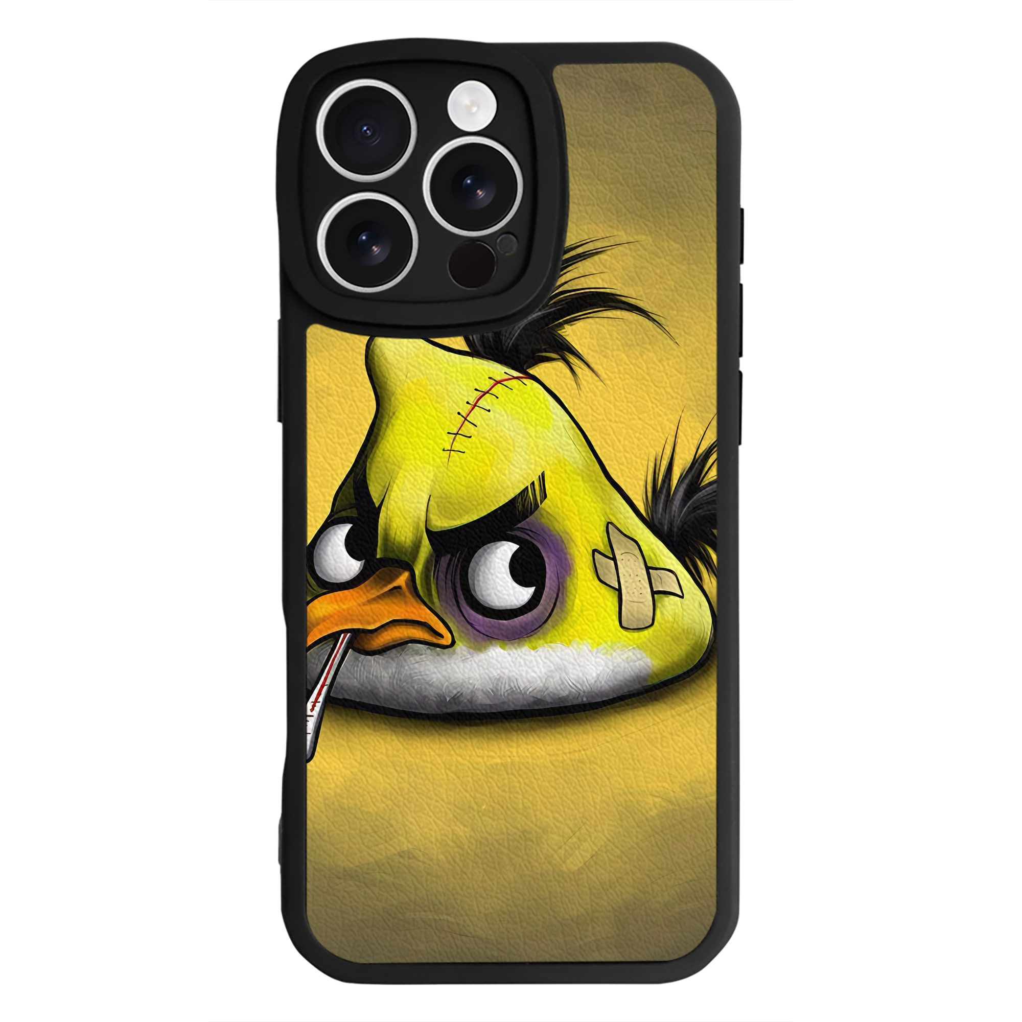（画像用） Angry Birds アングリーバード 【iPhone 16シリーズ対応】シリコンスマホケース（レザー調） 材質：シリコン